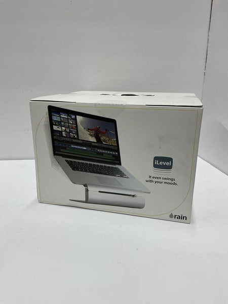 Rain Design iLevel2 Laptop Macbook Adjustable Stand Silver Aluminum 12031