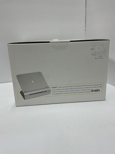 Rain Design iLevel2 Laptop Macbook Adjustable Stand Silver Aluminum 12031