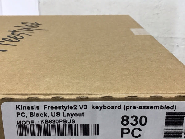 Kinesis Freestyle2 V3 Ergonomic Split Keyboard Black US Layout  KB830PBUS