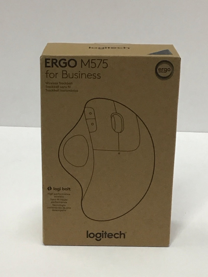 Logitech ERGO M575 Wireless Trackball Mouse Black USB-A Receiver 910-006197