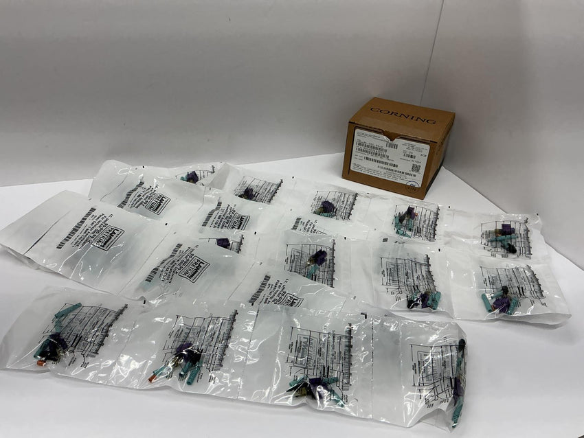 Corning Unicam LC OM3 Pretium Fiber Optic Connector 25 Pack Box 95-050-99-X