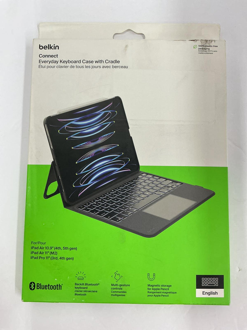 Belkin Connect Backlit Keyboard Case iPad Air 10.9" 4th 5th & Pro 11 BBZ001TT-V1