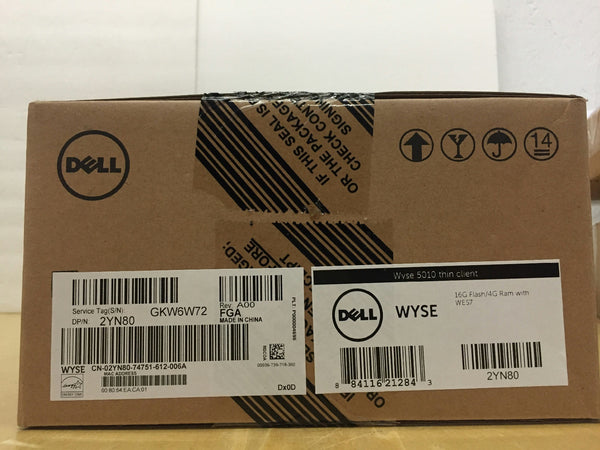 Dell Wyse 5010 Thin Client WES7 Windows Embedded 7 16GB 4GB 2YN80