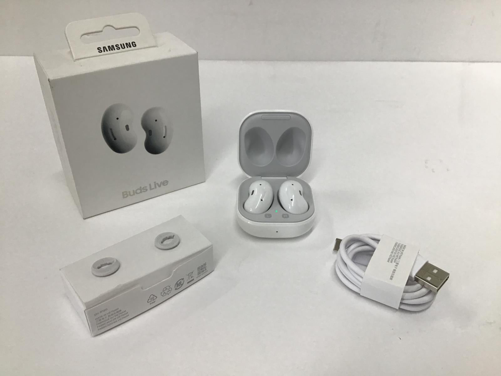  Samsung Galaxy Buds-Live Active Noise-Cancelling Wireless  Bluetooth 5.0 Earbuds (Mystic White) : Electronics