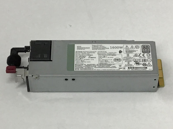 HPE HP 1600W Flex Slot Platinum Hot Plug Low Halogen Power Supply Kit 830272-B21