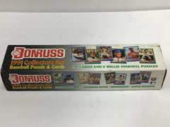 Donruss 1991 MLB Baseball Trading Cards Complete Set and 7 Rack Pack Hangers