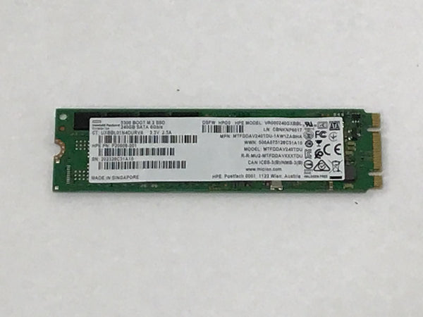 HPE SSD 240GB SATA 6G Read Intensive M.2 2280 Solid State Hard Drive P19888-B21