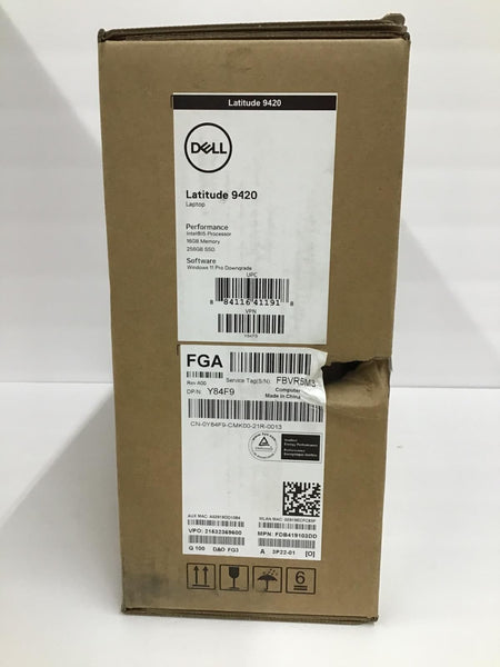 Dell Latitude 9420 14" i5-1145G7 16GB 256GB Windows 10/11 Y84F9