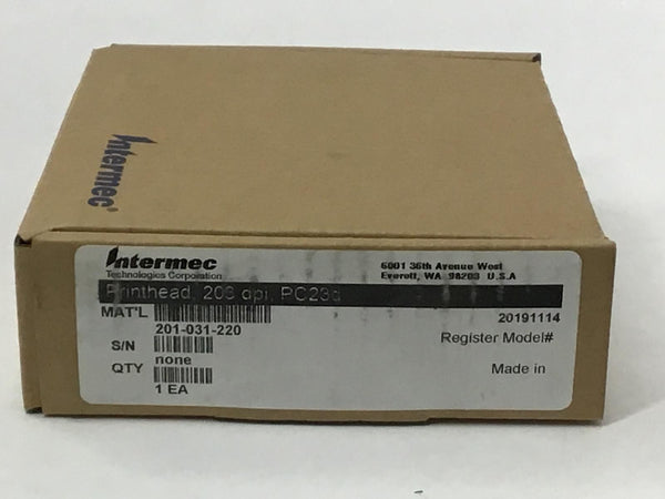 Honeywell PC23D Printhead 203 DPI Genuine OEM 201-031-220