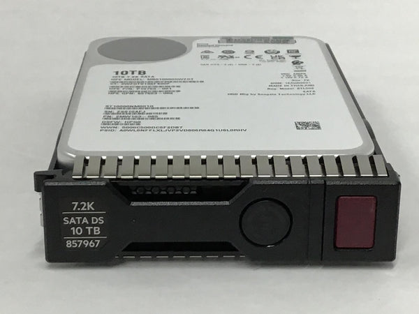 HPE 10TB 3.5" SATA 6G Business Critical 7200RPM LFF SC Hard Drive 857648-B21