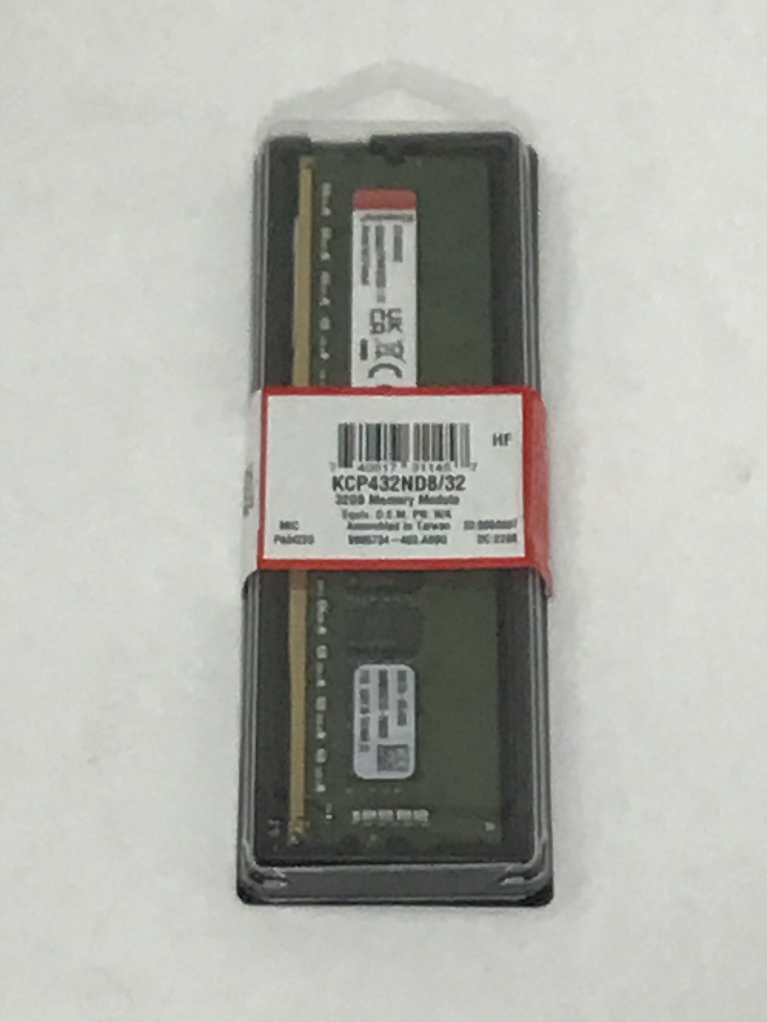 Kingston 32GB DDR4-3200 Non-ECC CL22 UDIMM KCP432ND8/32
