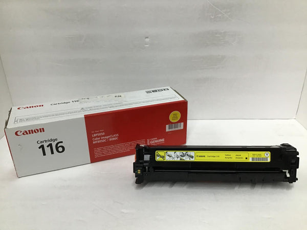 Canon Yellow Toner Cartridge (116) GENUINE OEM 1977B001 USED