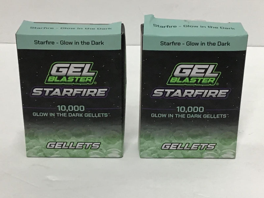 GEL Blaster Starfire 2x 10,000 (20,000) Glow in The Dark Gellets SFGL09