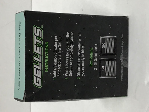 GEL Blaster Starfire 2x 10,000 (20,000) Glow in The Dark Gellets SFGL09