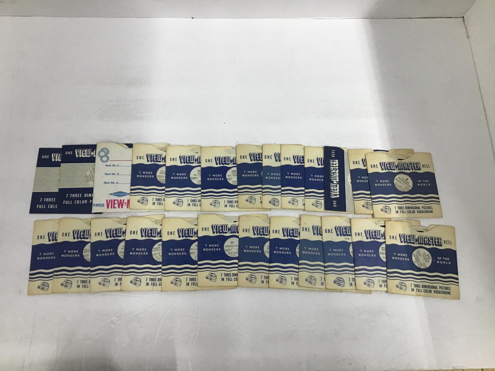 Sawyers View-Master Stereoscope /w Box & 27 Reels Scenic National Parks