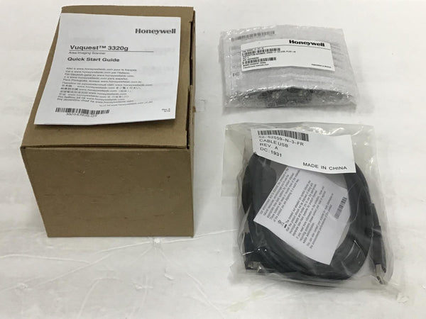 Honeywell Vuquest 3320g 2D Barcode Scanner Hands Free USB Cable 3320G-2USB-0EZDN