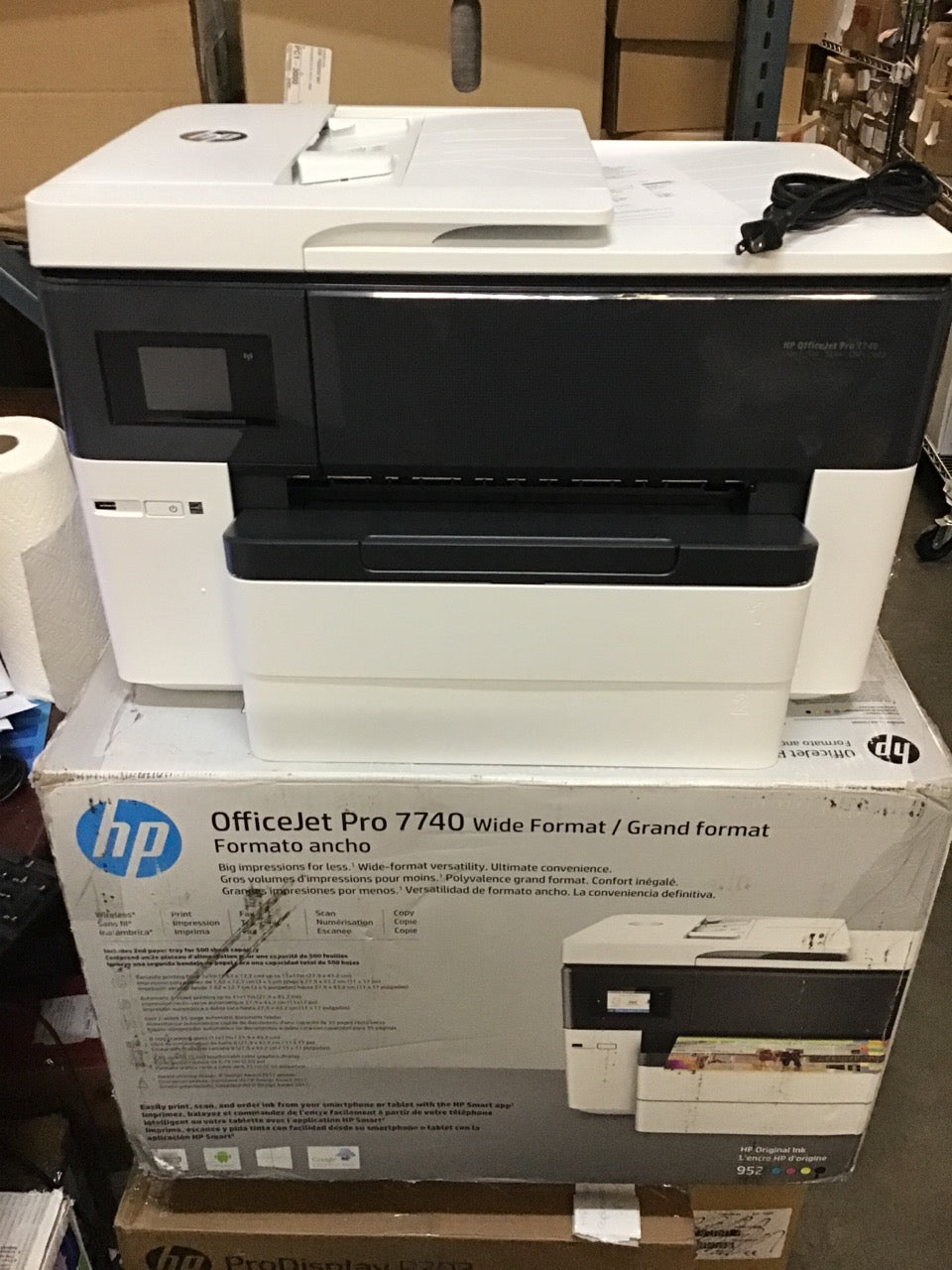 HP 7740 OfficeJet Pro Wide Format All-in-One B-Size Printer, G5J38A