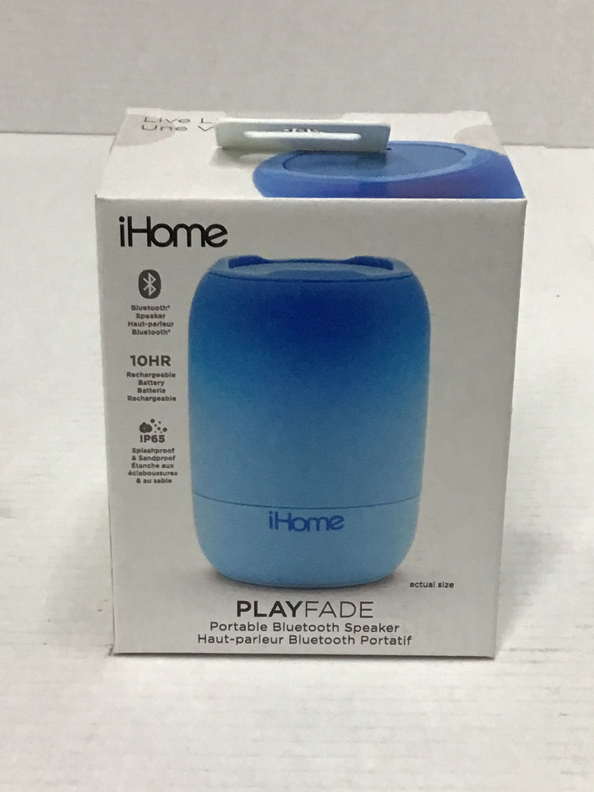 iHome PlayFade Protable Water Resistant Bluetooth Speaker Blue IBT400LC #2