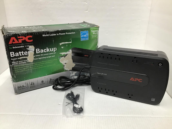 APC BackUPS Desktop Battery Backup 120V ES 550VA 330W BE550G