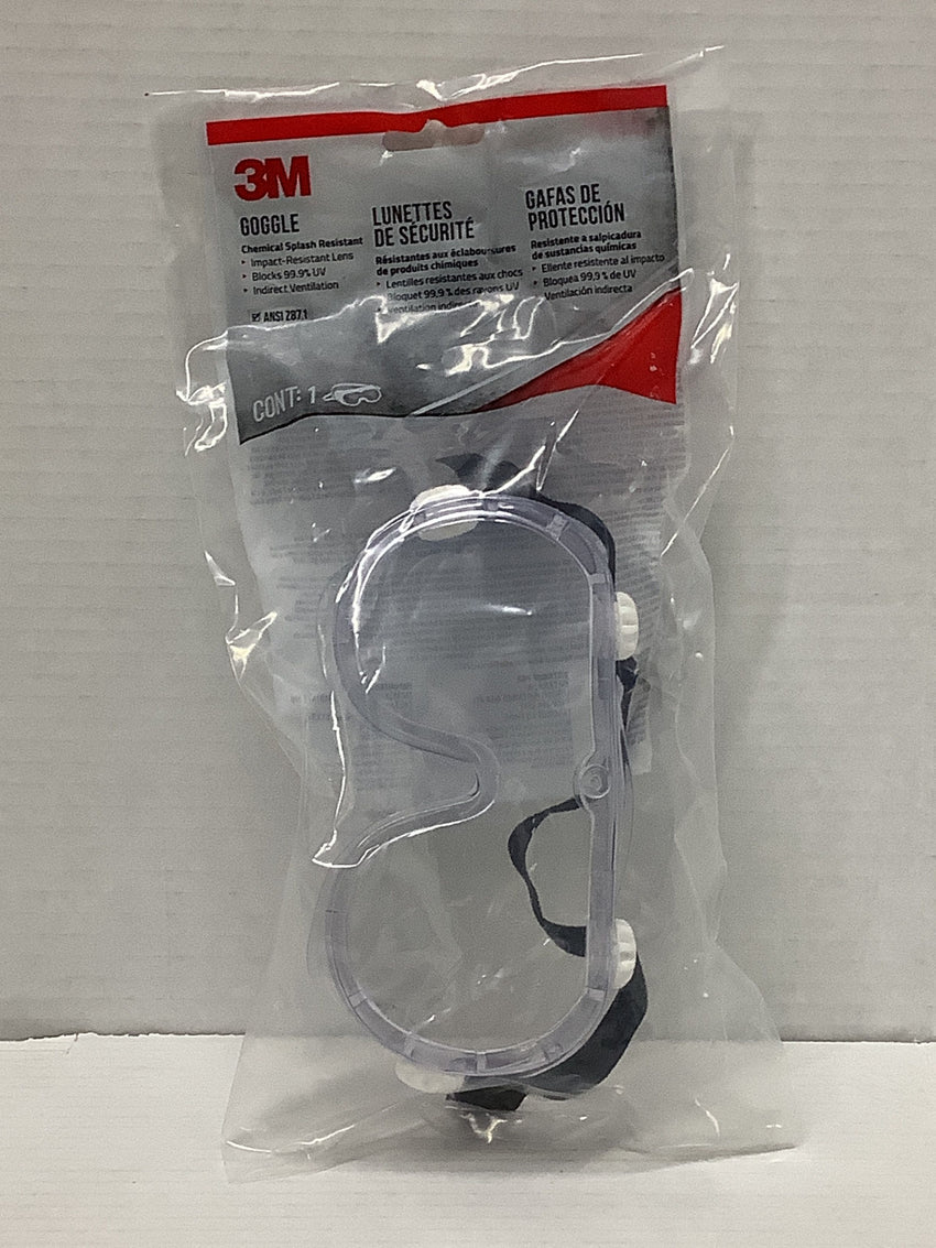 3M Chemical Splash Impact Protective Goggle 91252H1-DC-10