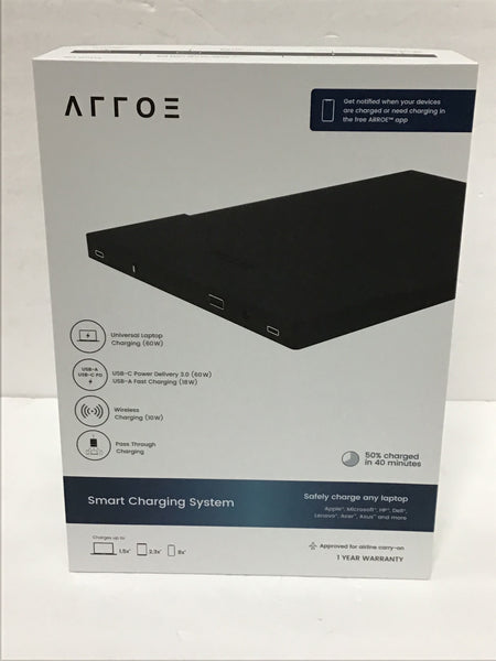 Arroe 20000mAh Power Bank Portable Laptop Mobile Charger AR-LAE-001-001BLKENG