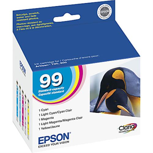 Epson 99 Color Ink Cartridges C/LC/M/Y GENUINE OEM T099920-S