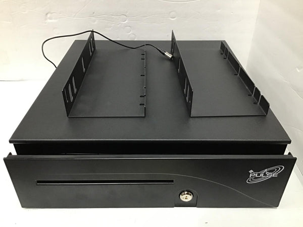 APG S100 Cash Drawer 1616 Black 5 Note Till T402A-BL1616 READ