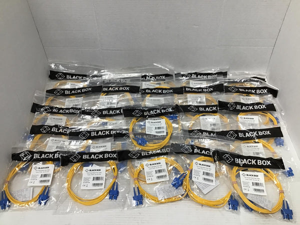 Lot of 26 Black Box Connect Single-Mode Duplex Patch Cable, LSZH FOSM-003M-SCSC