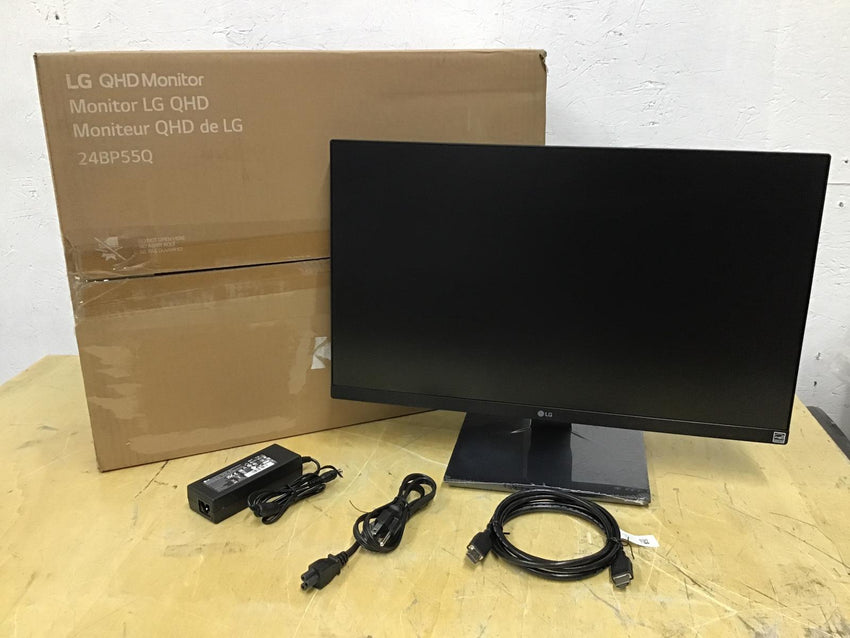 LG 24" QHD 2560 x 1440 (2K) IPS Monitor 16:9 24BP55Q-B