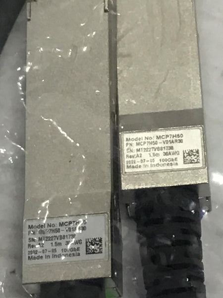 Mellanox 1.5M 200GbE QSFP56 to 2X 100GbE QSFP56 Cable GENUINE MCP7H50-V01AR30